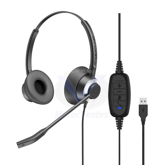 Casque Binaural UC Connexion USB-C Fonctions Cordon USB C-LX PRO 5000 B USB-C LX